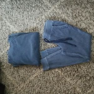 Pink 2 piece sweat suit outfit